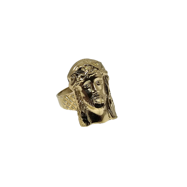 10k Gold Jesus Ring