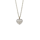 10K Gold Singapore Chain+ 10K Gold Cage of Heart Pendant