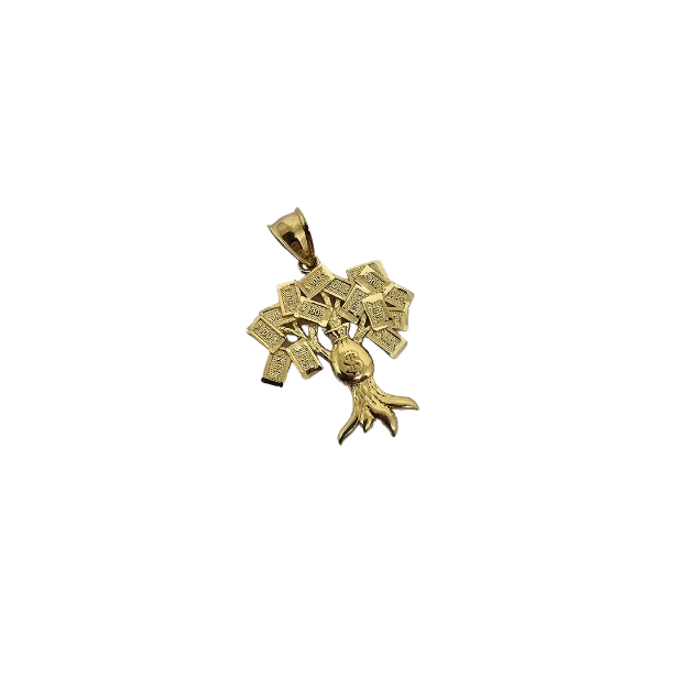 10k Gold Money Tree pendant  New