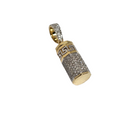 10k ASHS Pendant 0.90ct Diamonds meduse style