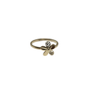Petal Glow – 10K Yellow Gold Flower Ring