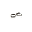 10k Or Blanc Boucles d'oreilles Huggies