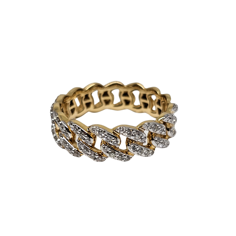 10k 7mm Miami Cuban Link 0.65ct VVS/VS Diamonds