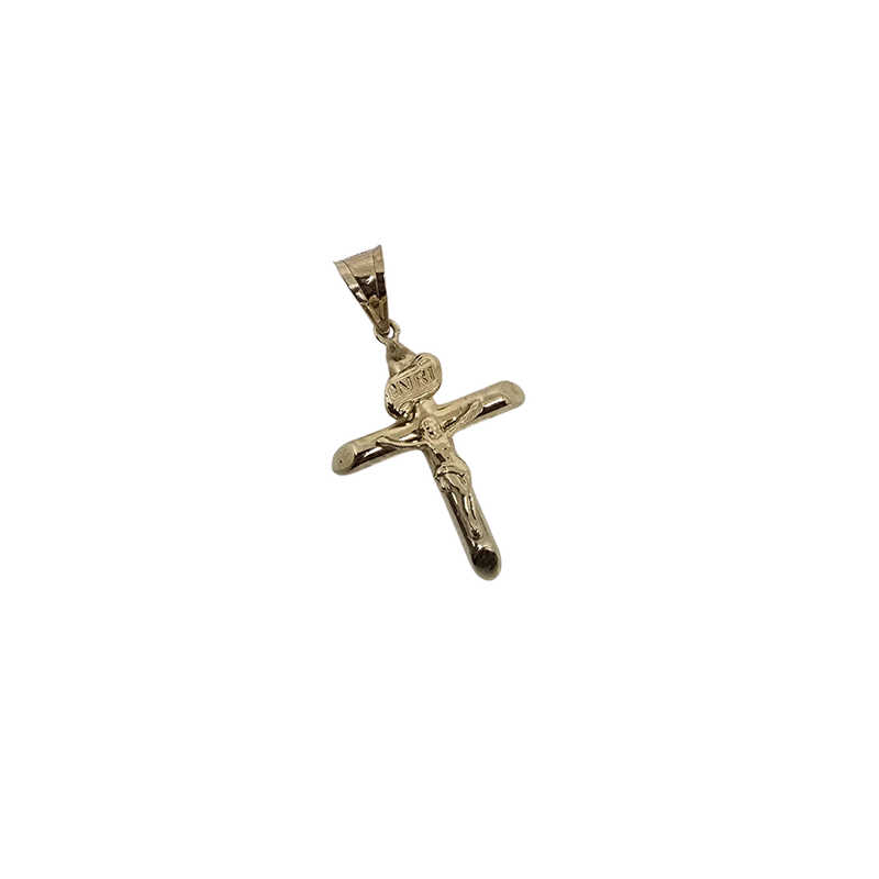Handcrafted 10K Gold Cross Pendant – Symbol of Faith