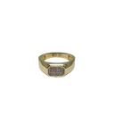 10k yellow gold ring with zirconia MBS-803