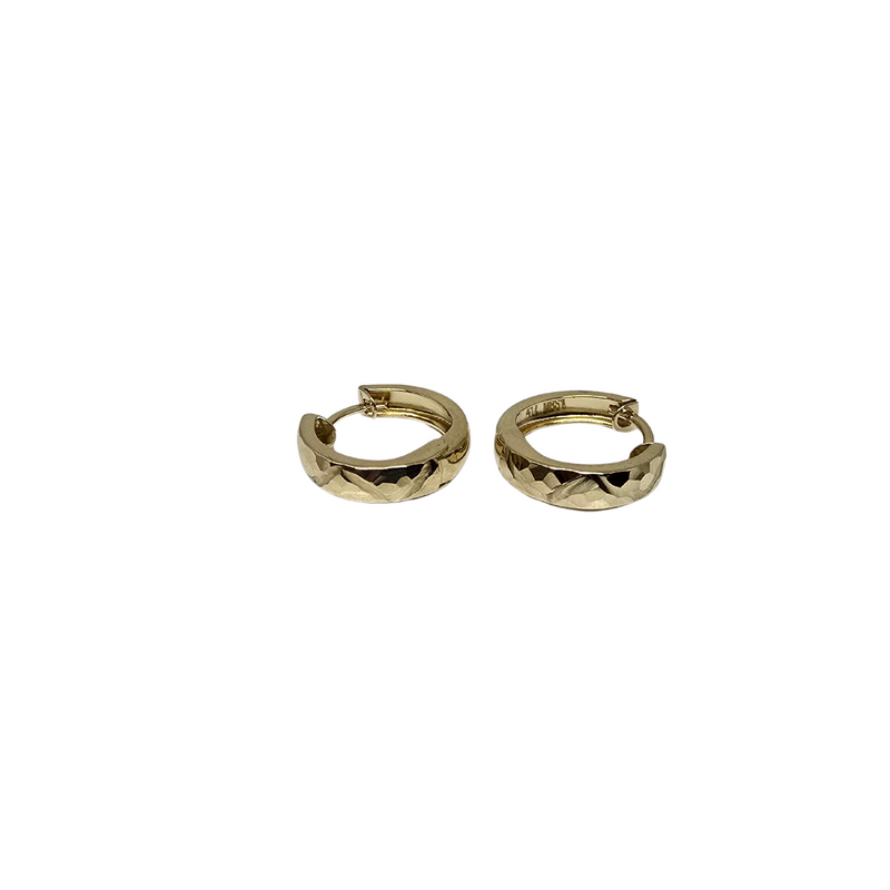 10K Yellow Gold Huggies Earrings