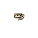 Bold Elegance: 10K Yellow Gold Medusa Statement Ring