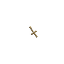 10k Gold Cross Pendant Carlo