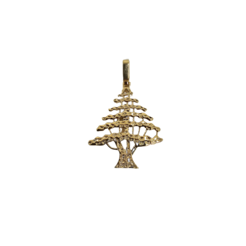 Tree Of Lebanon 10k Yellow Gold Solid