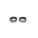 10k Or blanc Boucles d'oreilles Nouveau MBS-041