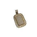 Elegant 14k 2.00ct Diamond plate Cuban link style