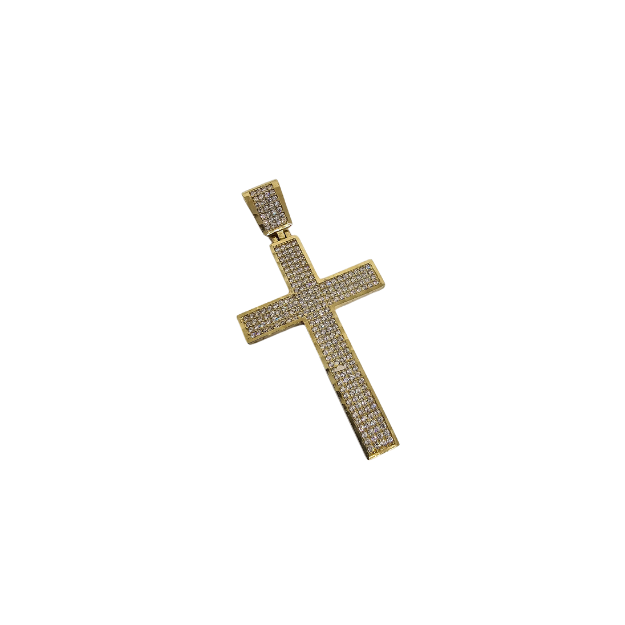 10k Gold  Cross Pendant Emilio