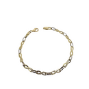 Adoptez l'Élégance Intemporelle avec le Bracelet Infini à Design Grec Bicolore en Or Jaune 10 Carats