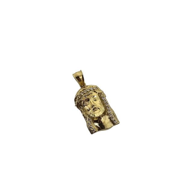 10k Gold Jesus Pendant New