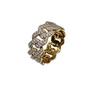 10k 9.5mm Miami Cuban Link 1.00ct diamond Ring