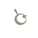 Étoile de lune 10k 0.51ct de diamants Or jaune 10k