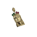 10k Gold Jesus Italia Pendant CAL-038