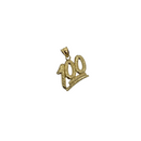 10K Gold One hundred dollars Pendant