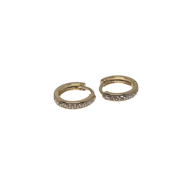 14k Yellow Gold Huggies