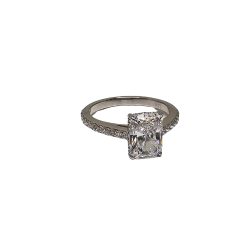 14k 2.00ct Radiant VS Diamonds engagement ring