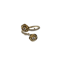 Eternal Bloom: 10K Yellow Gold Rose Ring for Women