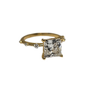 14k 3.03ct Princess Cut Shape VS diamonds