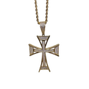 Rope Chain 10K Gold  + Cross Pendant 10K Gold