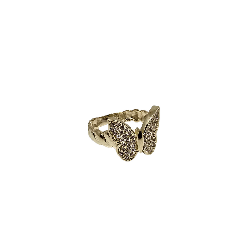 10k Butterfly Ring