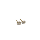 Elegant Oval 1.00 CT Diamond VS Lab 14K Yellow Gold Earrings