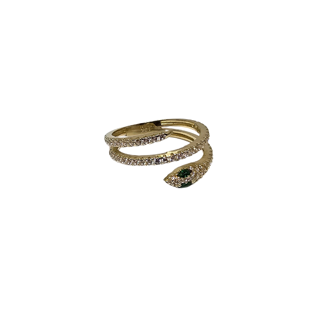 10k Gold Snake Women Ring New