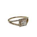 14K 0.65CT VS Cushion Cut Diamond Engagement Ring