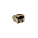 Taurus Strength: 10K Yellow Gold Men’s Ring with Zodiac Design