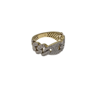 10k  10mm monaco-puff 1.03ct VS Lab diamond ring 2026 model