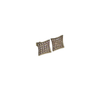 10k Studs Square Earrings Zirconia Stones New