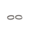 10k or Bnlanc Boucles d'oreilles design greek