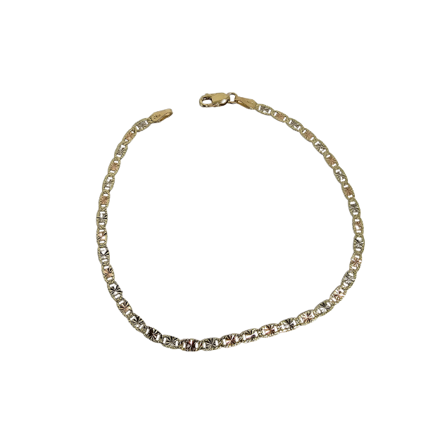 10K 3mm Stephani Bracelet  Yellow Gold MBS-1091