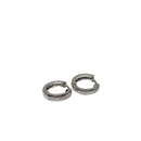 10k or blanc Boucles d'oreilles simples