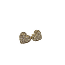 Boucles d'oreilles en forme de coeur avec 1,05 ct de diamants naturels