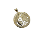 The world is yours - 10K Gold  Pendant