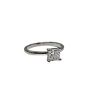 14k Cushion 1.00ct VS diamond Engagement Ring