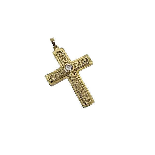 10k Gold Cross Pendant NEW MBS-1052