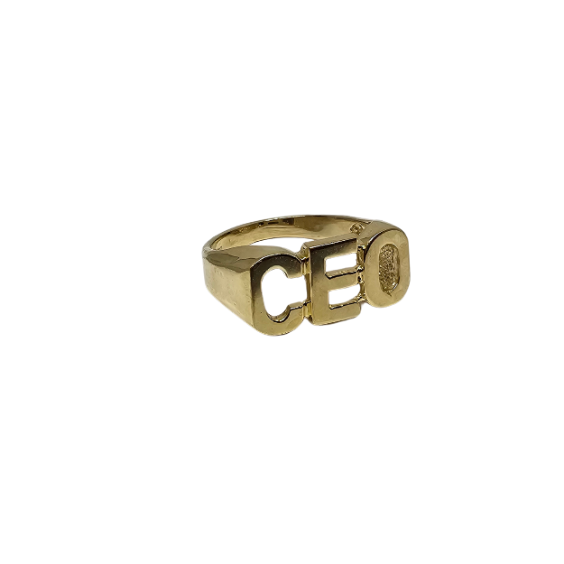 Ceo 7 Rings 10K Gold CEO Ring