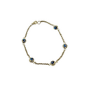 Bracelet mauvais œil en or 10k