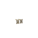 Elegant Radiant 1.00 CT Diamond VS Lab 14K Yellow Gold Earrings