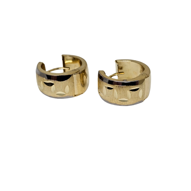 10k Yellow Gold Huggies