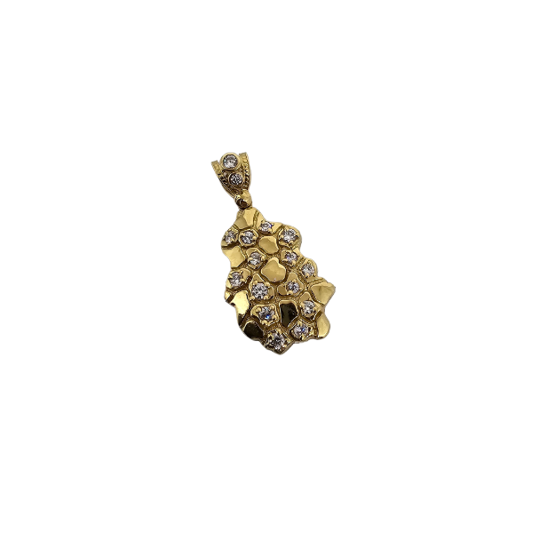 10k Gold Nugget pendant  New