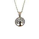 Chaîne en or 10k avec pendentif en or jaune Arbre de vie Nouveau