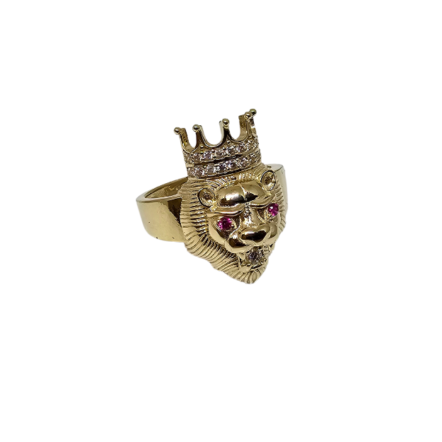 10K Gold Lion King Ring New cali-120