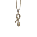 10K Yellow Gold Snake Pendant with Rope Chain – Complete Symbol of Strength and Style