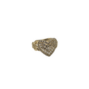 Pure Devotion: 10K Yellow Gold Heart Ring for Women
